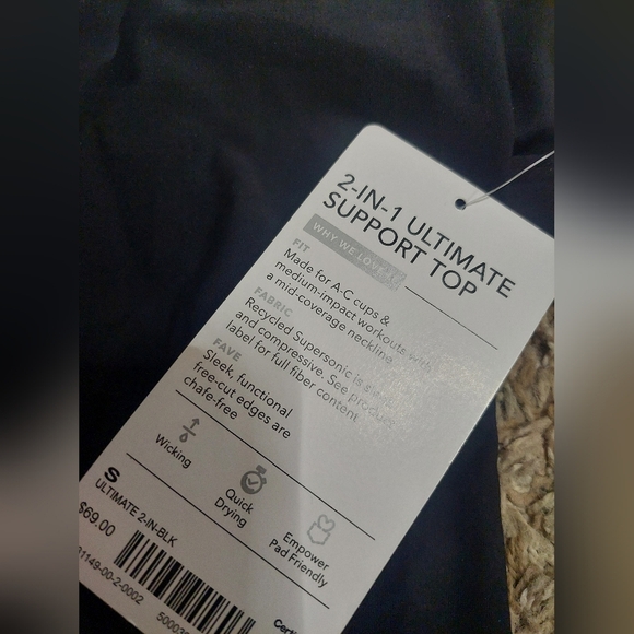 Nwt Athleta 2 In 1 Top - Picture 4 of 4